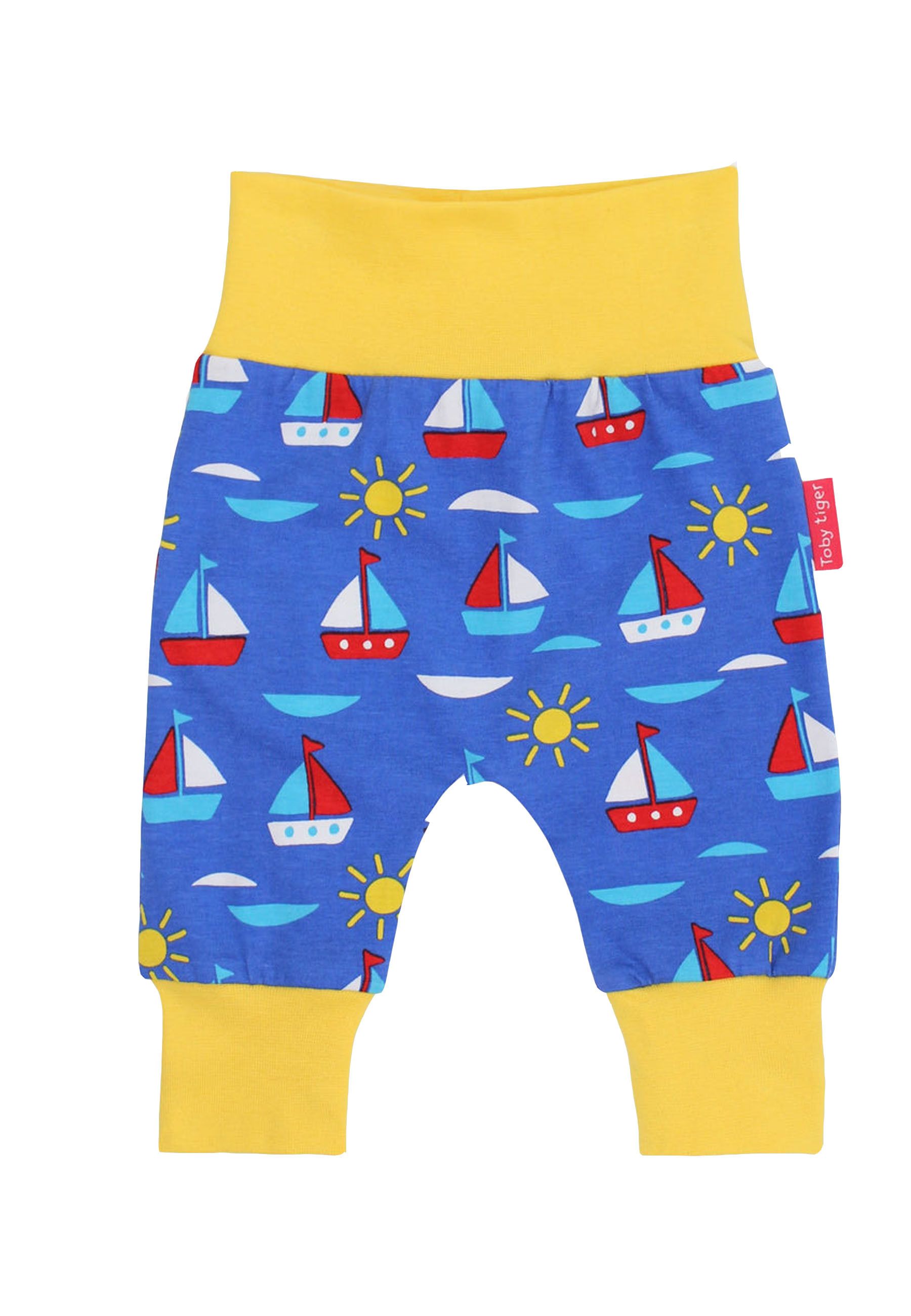 Toby Tiger Babyhose mit Segelboot Print