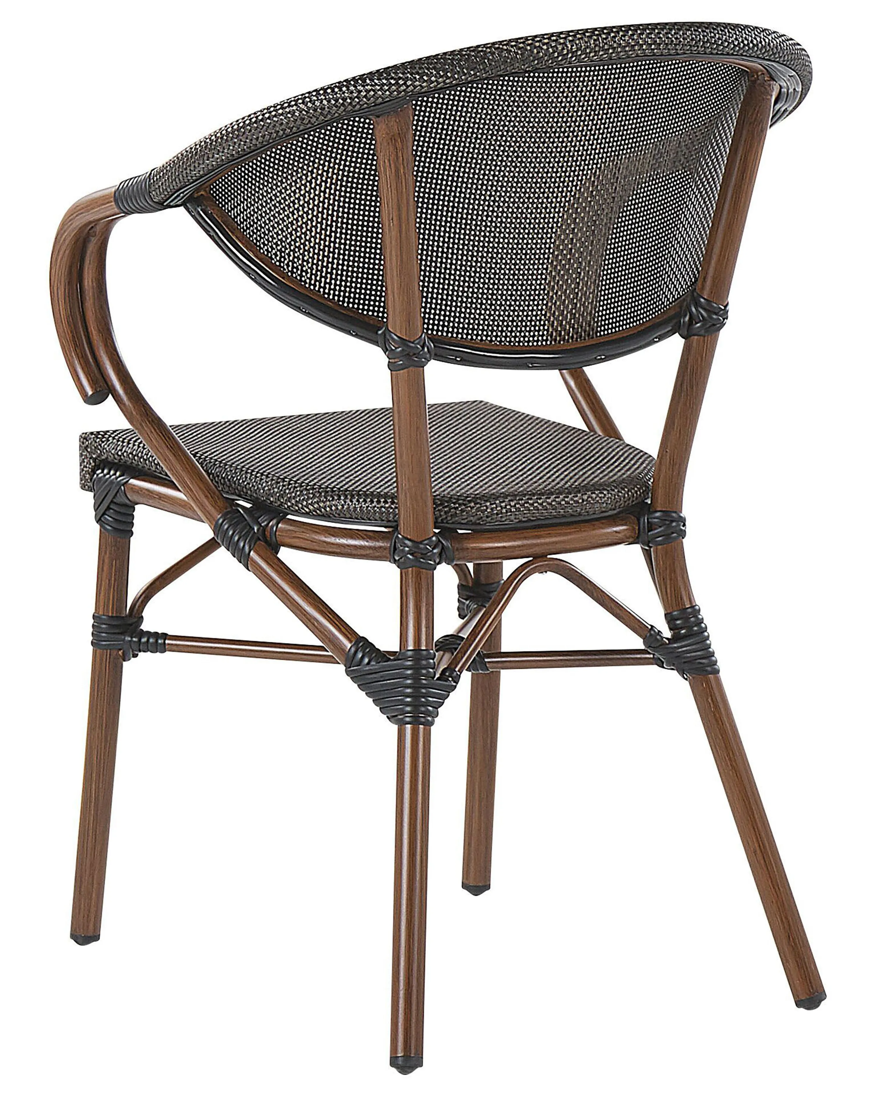 Set van 4 tuinstoelen CASPRI Metaal Grijs