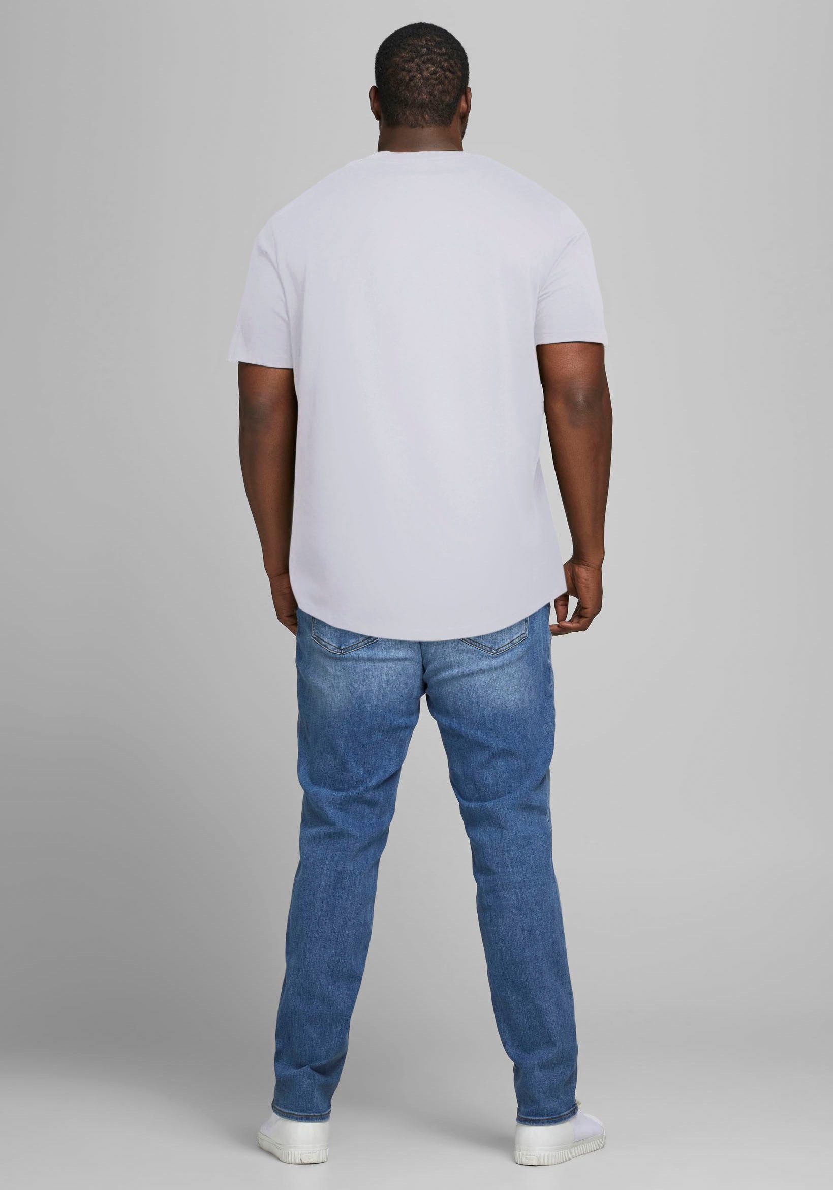 Jack & Jones PlusSize T-Shirt »NOA TEE«, mit abgerundetem Saum, bis Grösse 6XL