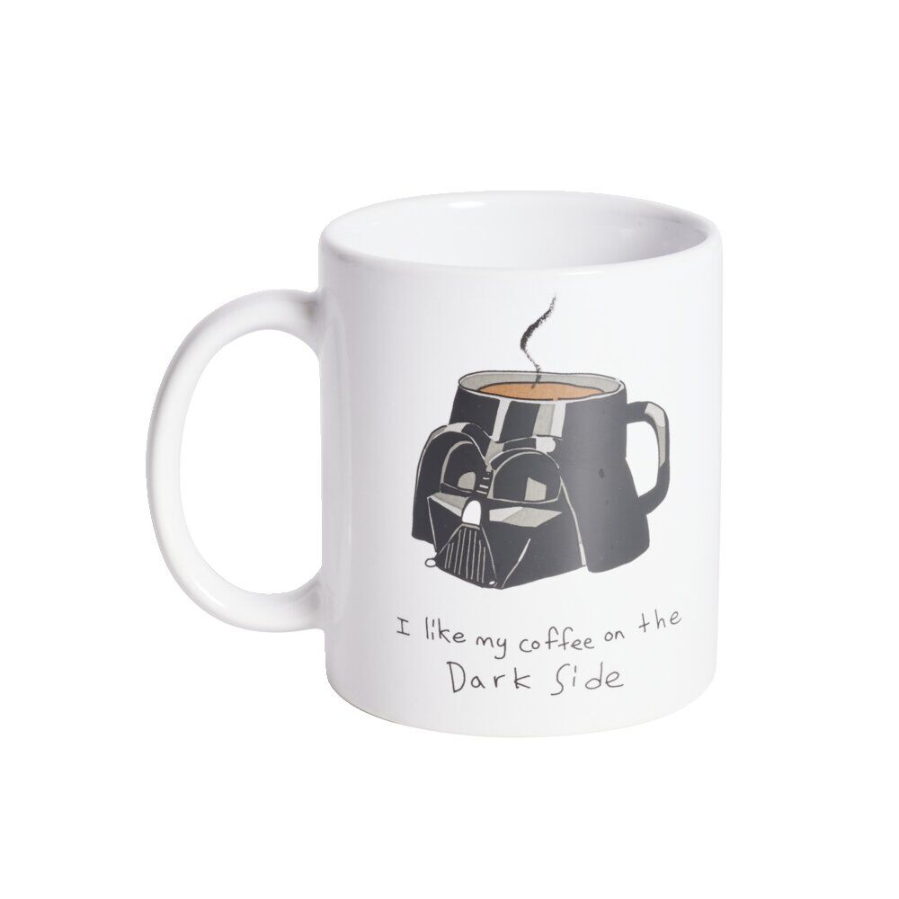 Mug Star Wars Dark Vador blanc et noir 315ml