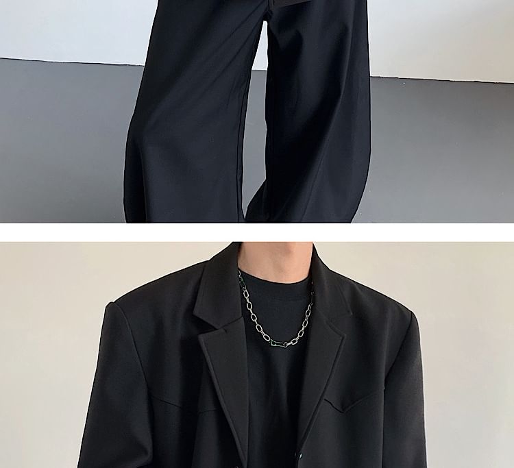 Omozando - Blazer met reverskraag en enkele knoopsluiting
