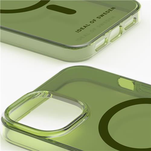 iPhone 14 / iPhone 13 MagSafe Hardcase Hülle Clear Case Designer (IDCLCMS-I2261-450) - Khaki (Grün)