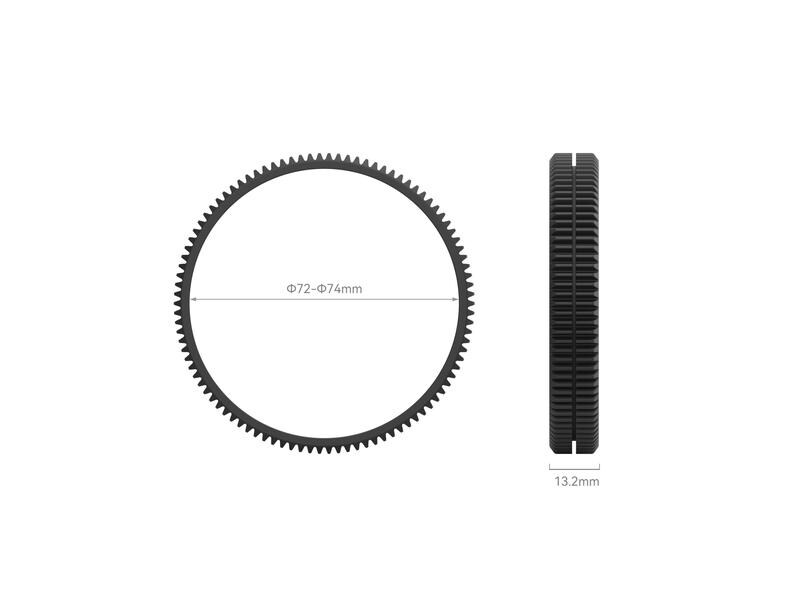 Smallrig Zubehörset Seamless Focus Gear Ring Kit ab Φ62.5mm Fokus-Zahnradring