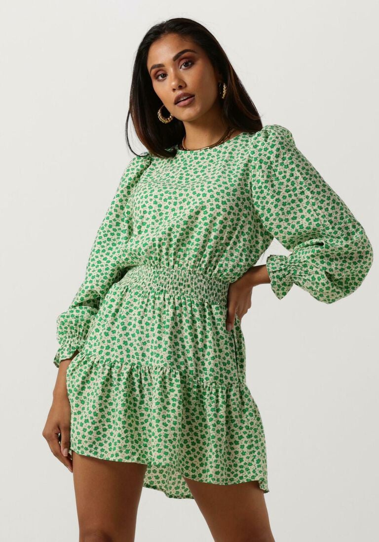 LOLLYS LAUNDRY groene lollys laundry mini jurk parina dress
