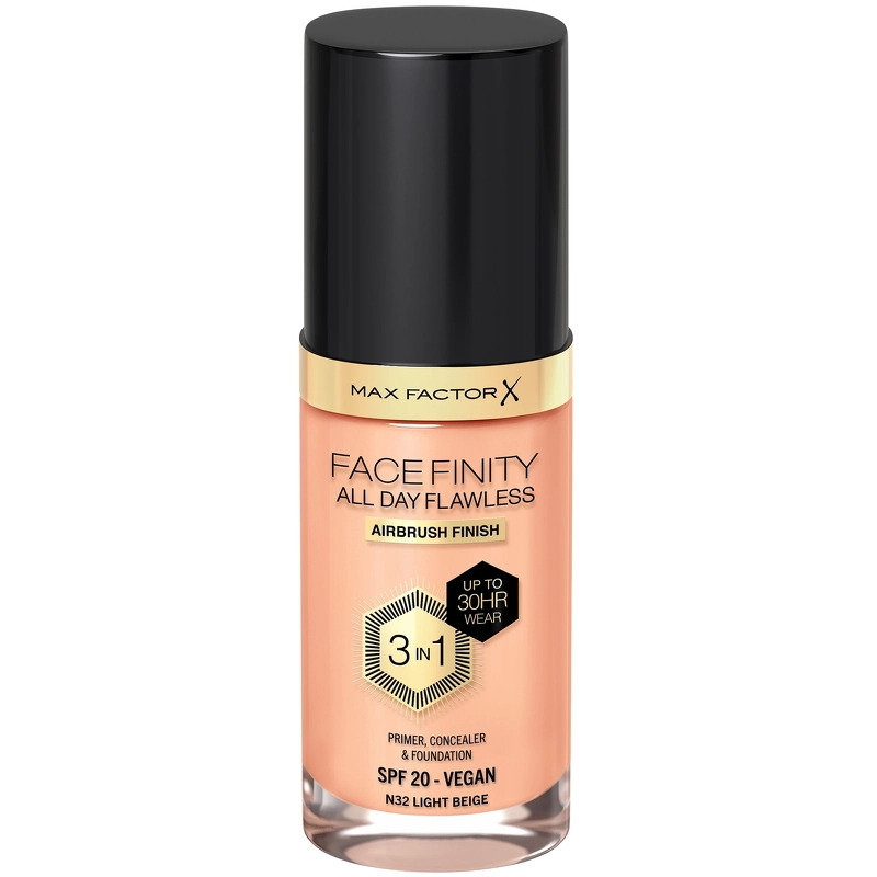 Max Factor Facefinity Flawless 3-In-1 Foundation Restage 30 ML - Light Beige N32