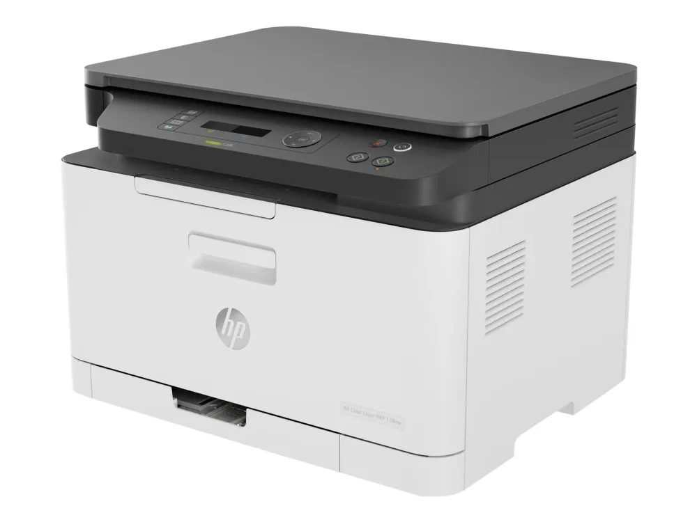 HP Color Laser MFP 178nw - Multifunktionsprinter - farve - laser - A4 (210 x 297 mm) (original) - A4/Letter (medie) - op til 18 spm (kopiering) - op til 18 spm (udskriver) - 150 ark - USB 2.0, LAN, Wi-Fi(n)