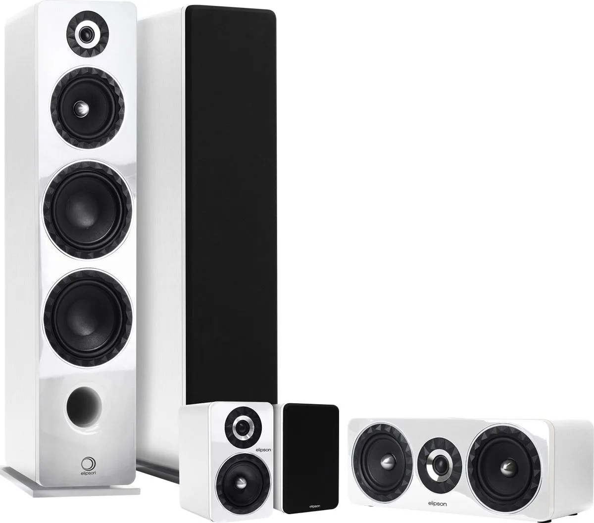 Elipson Prestige Facet 24F6 System 5.0 Blanc Packs enceintes grand spectacle