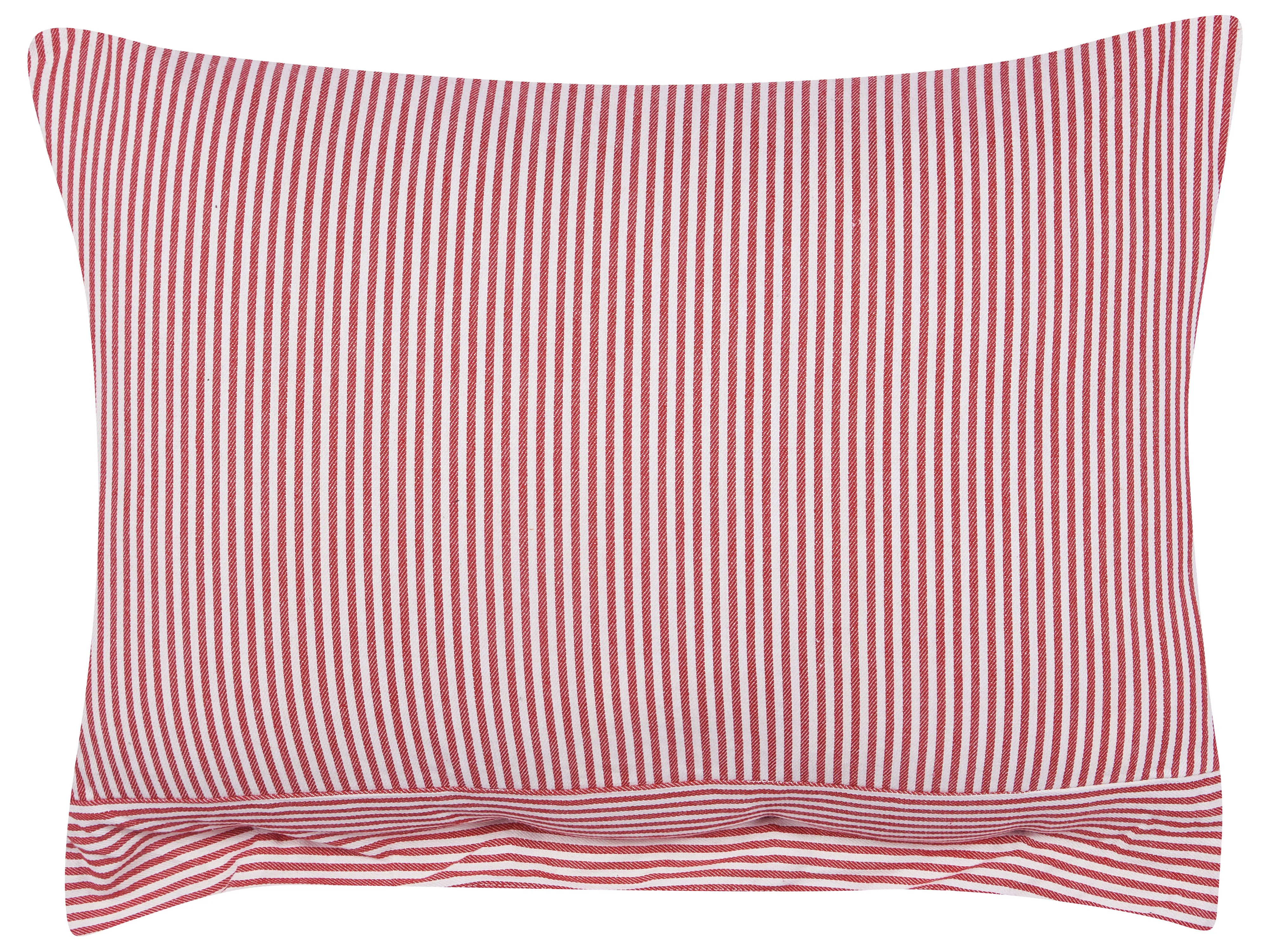 Set van 2 sierkussens AALITA Katoen 40 x 60 cm Rood gestreept