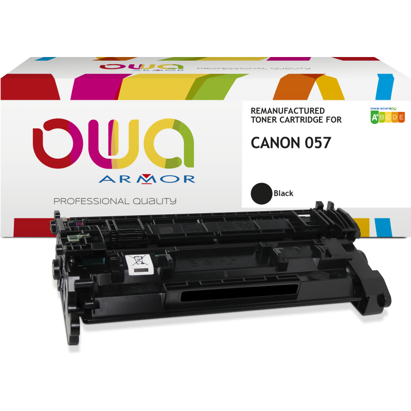 Toner remanufacturé OWA - standard - Noir - pour CANON 057