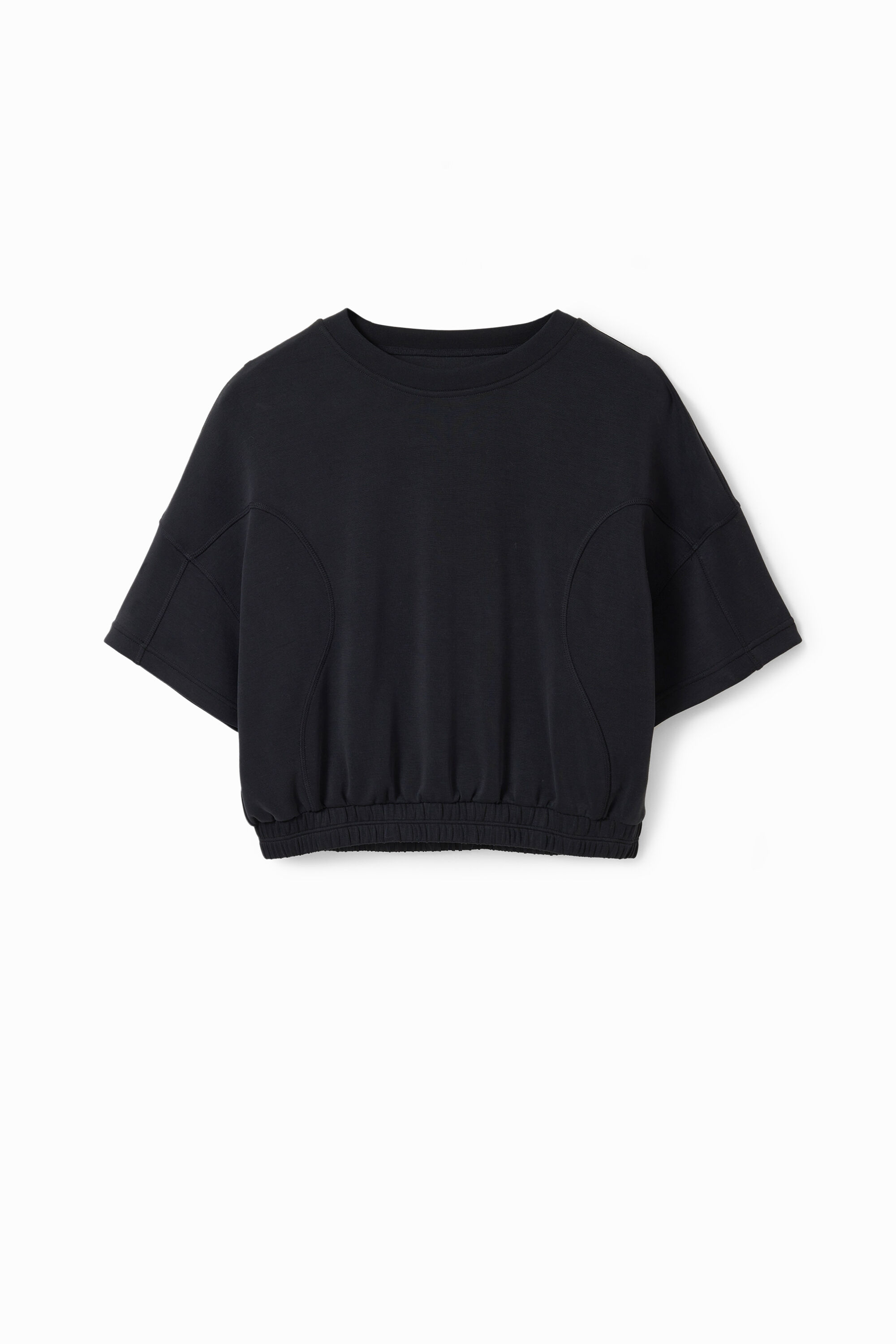 T-shirt court froncé sport