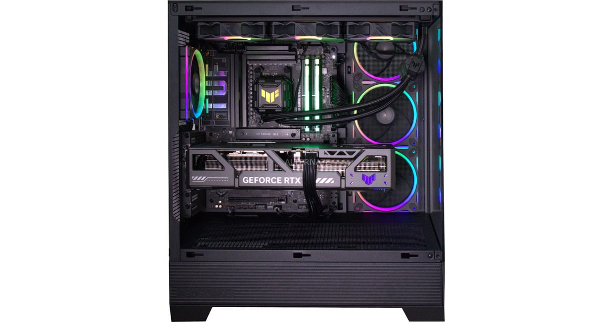 ALTERNATERyzen 7 - RTX 5080 Gaming pc Powered by ASUS  (Zwart | R7 9800X3D | RTX 5080 | 32 GB | 2 TB SSD)