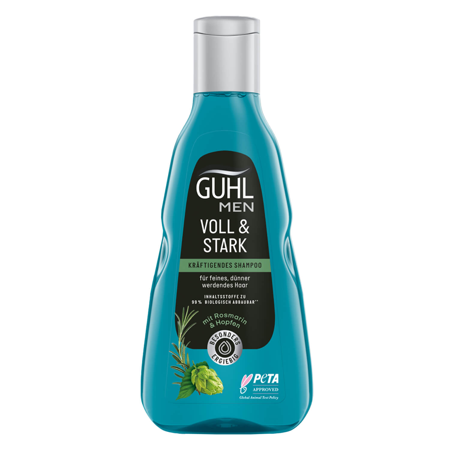 Guhl Men Voll & Stark Shampoo<br>250 ml, Flasche, kräftigend