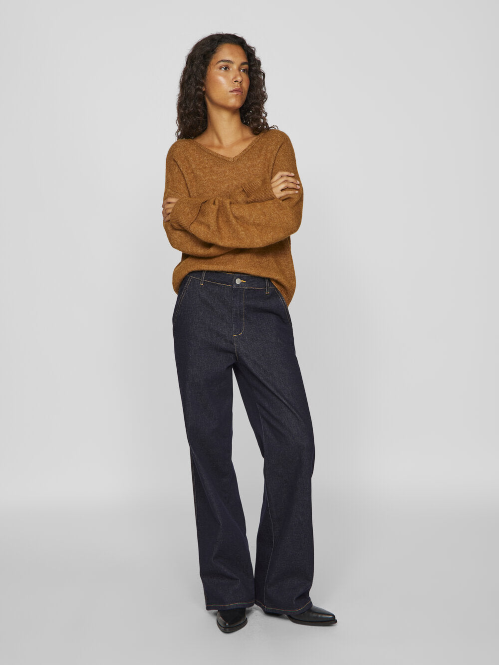 Vila  Vimensina HW jeans - Dark Blue Denim