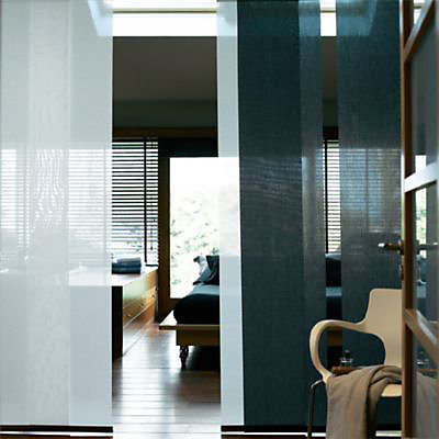 Panneau japonais tamisant Madeco Luxe noir l.45 x H.260 cm