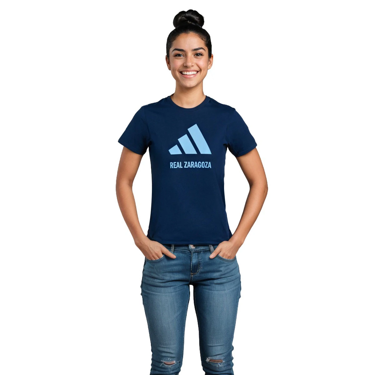 T-Shirt adidas Real Zaragoza Cotton Logo Tee 25 Mulher