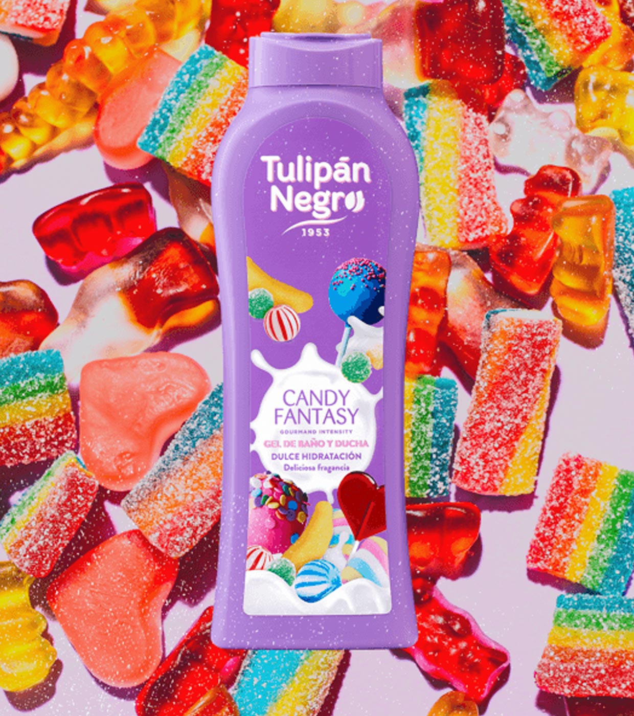 Tulipán Negro - *Gourmand Intensity* - Gel de banho 650ml - Candy Fantasy