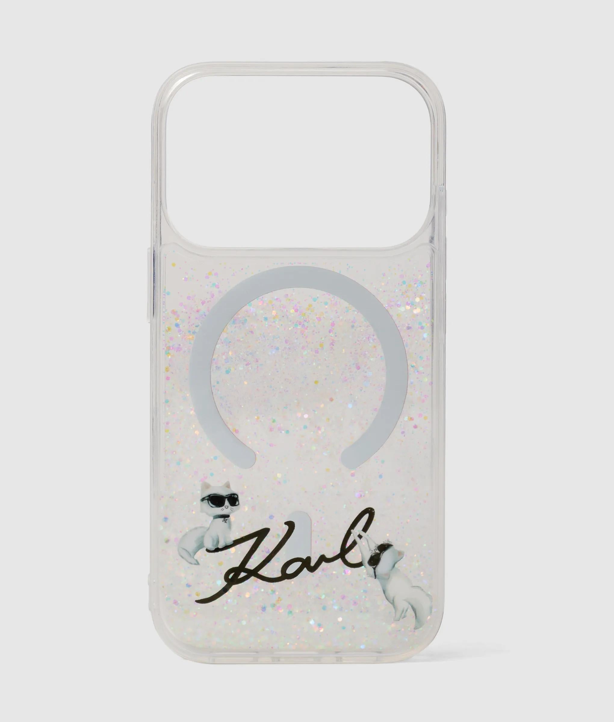 Ikon Choupette glitter iPhone 17 Pro hoesje