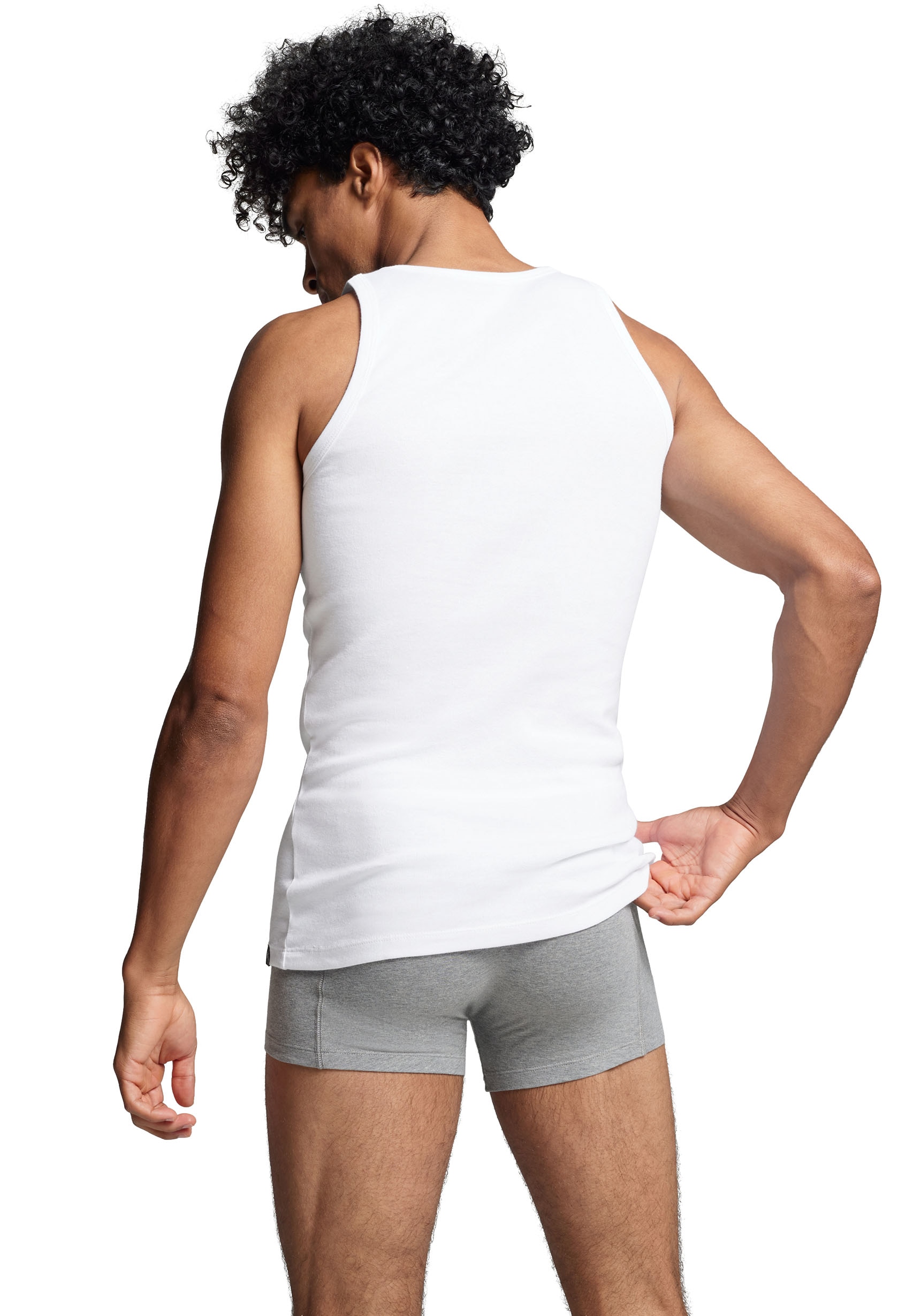 PUMA Tanktop »PUMA BASIC 2P TANK TOP«, 2er Packer Packung, mit Rundhalsausschnitt
