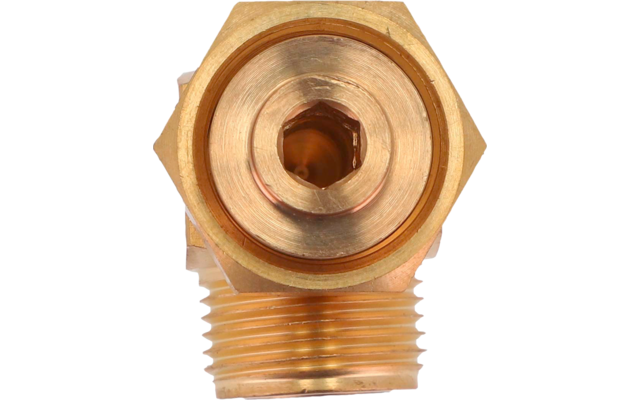 Berger Winkelstück für Gasdruckregler 90° AG M20 x 1,5 - M20 x 1,5 ÜM