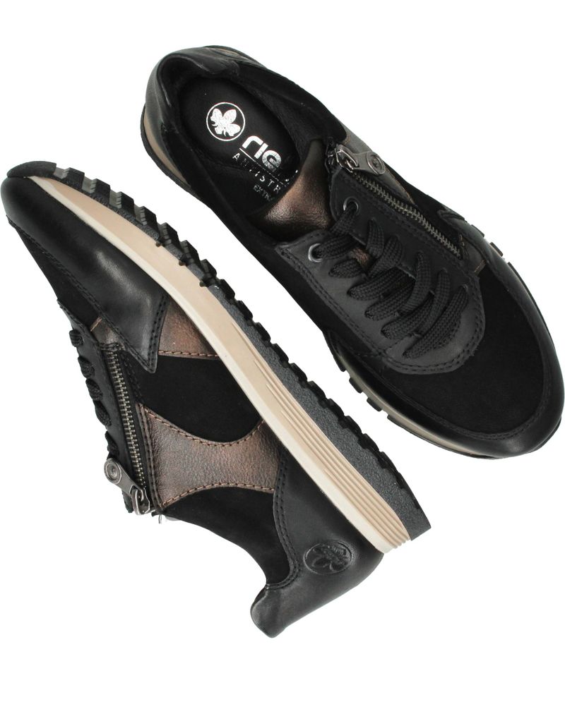Rieker Sneakers Zwart Dames