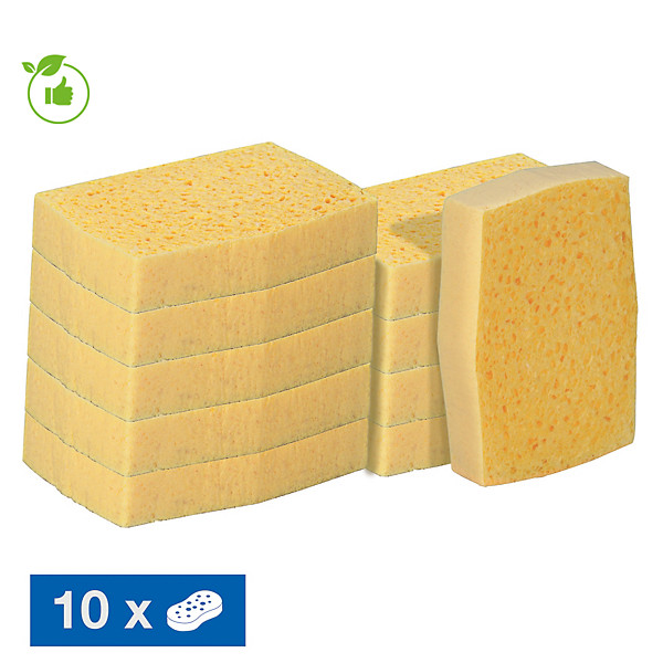 Éponges sèches Spontex Azella 72 tradition + 11,5 x 8,3 x 3,1 cm, lot de 10