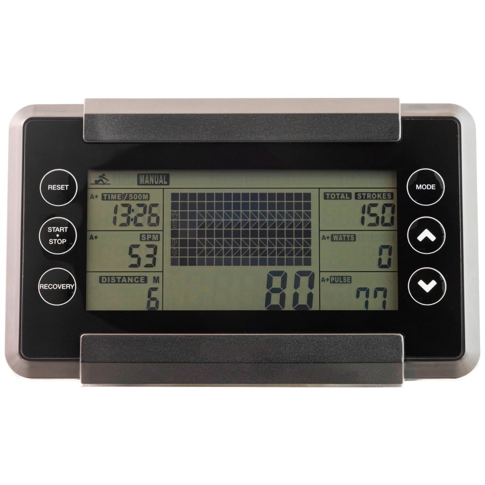 Sport-Knight® Rudergerät Plus, LCD-Anzeige - Magnetbremssystem, 8 Widerstände + 5 Programme