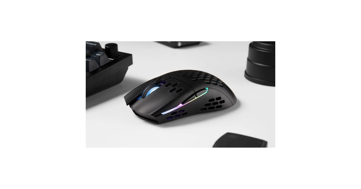 KeychronM1-A3 Wireless Mouse  (Zwart, 100 - 26.000 DPI, 2.4 GHz / Bluetooth / Type-C, Tweedekans)