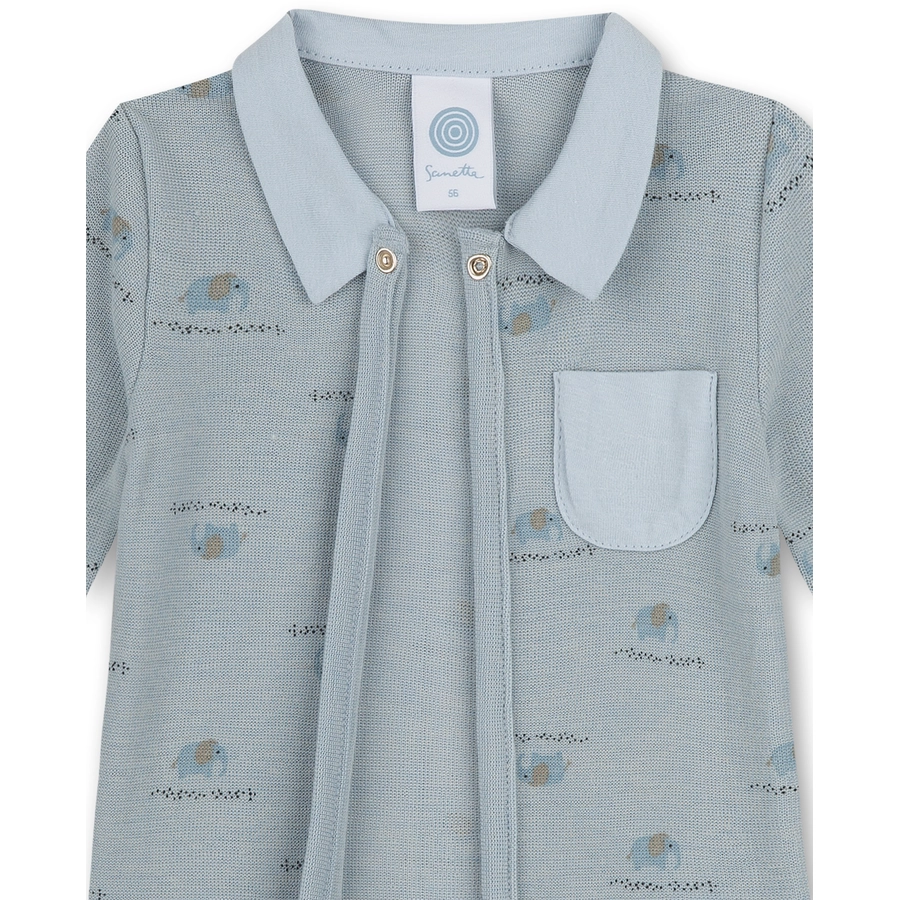 Sanetta Pyjama Shirt blau