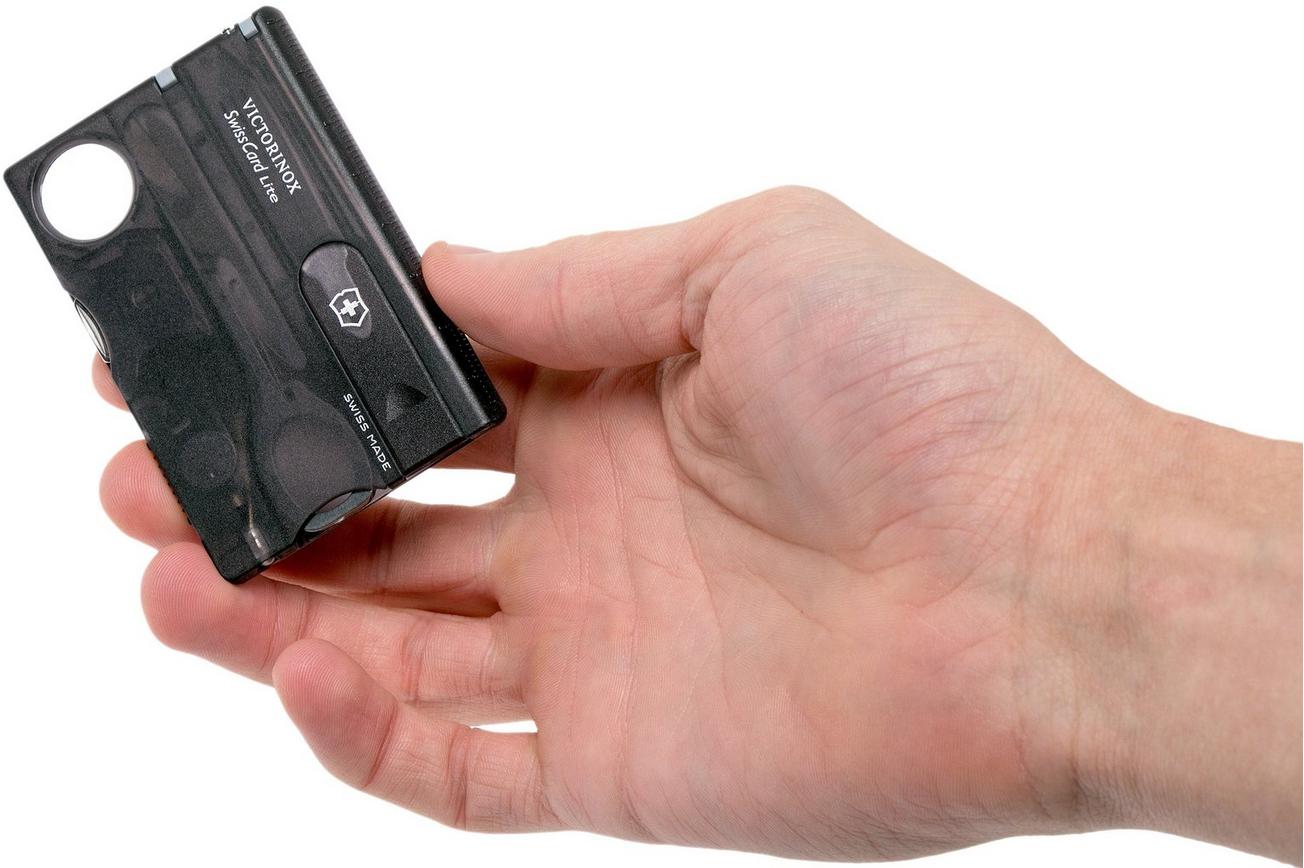 Victorinox SwissCard Lite transparant zwart 0.7333.T3