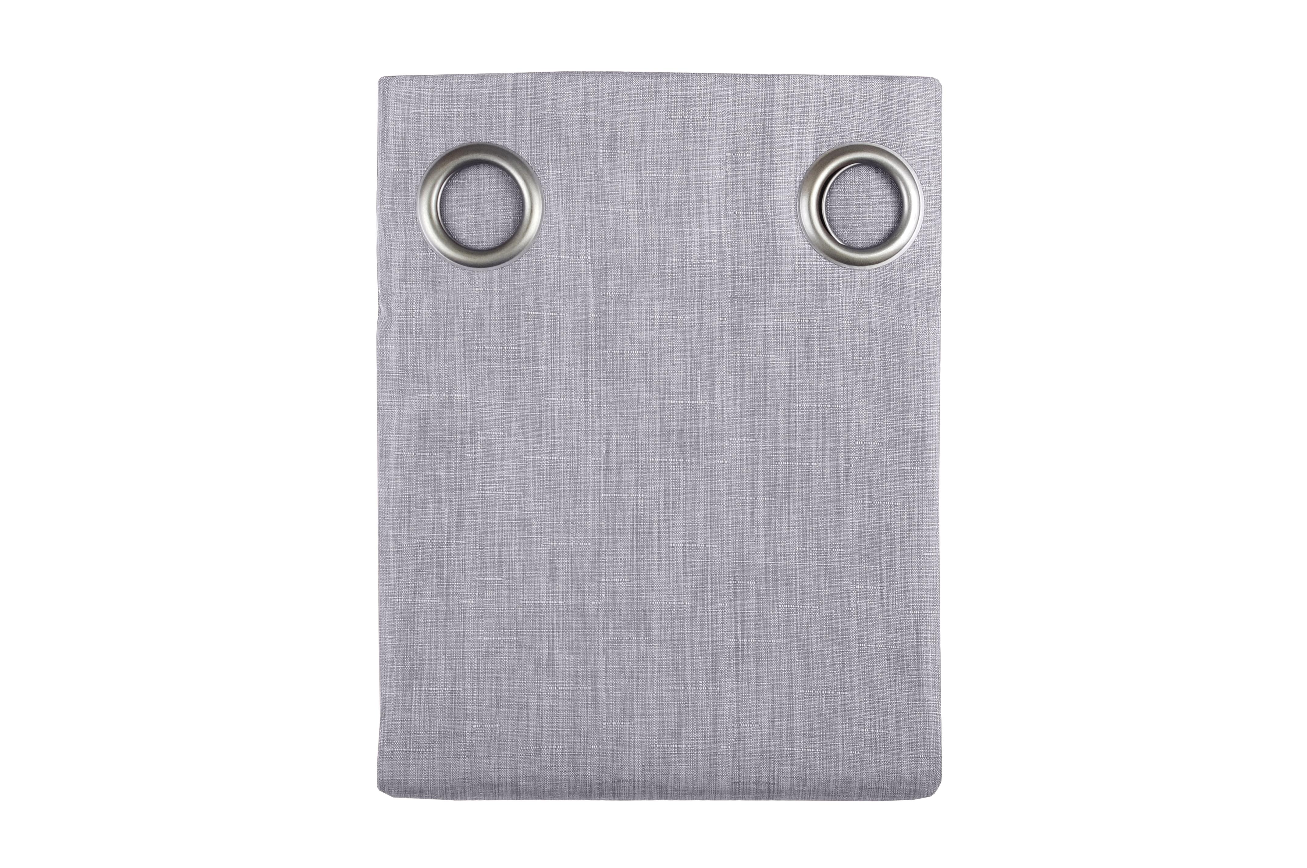 BEA RIDEAU OEILLETS 140X260CM GRIS
