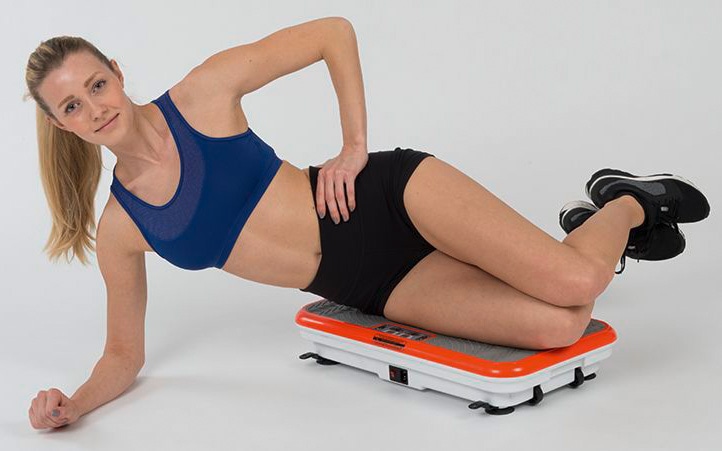 MediaShop Vibrationsplatte »VIBROSHAPER« 200 W 3 Intensitätsstufen Set, mit Trainingsbändern,