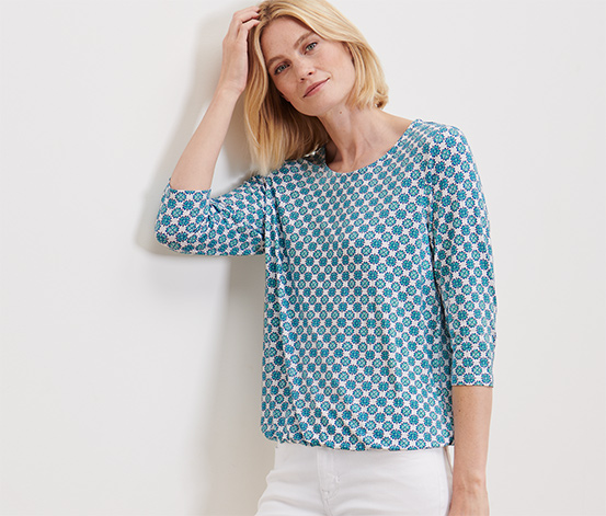Blusenshirt mit Alloverprint