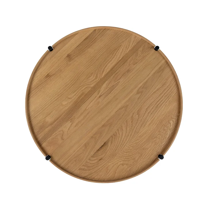 Studio Zondag - Licht Coffee Table Ø 60 cm, walnuss / schwarz