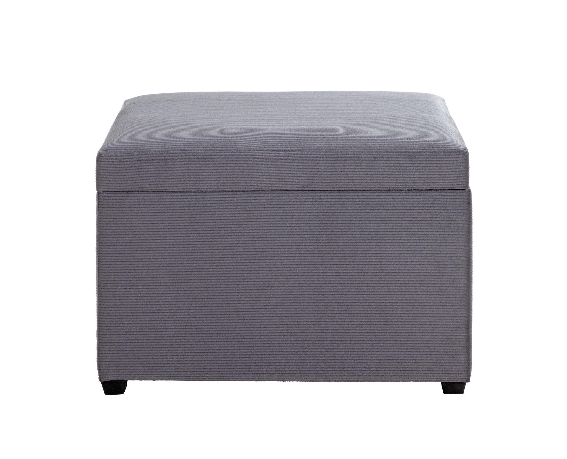 Sitztruhe 58 x 42 cm Cordbezuggrau