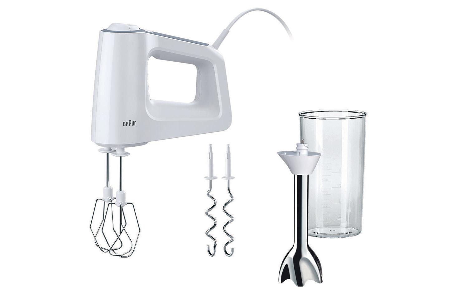 Braun Handmixer »MultiMix 3 HM3107WH Weiss« 500 W