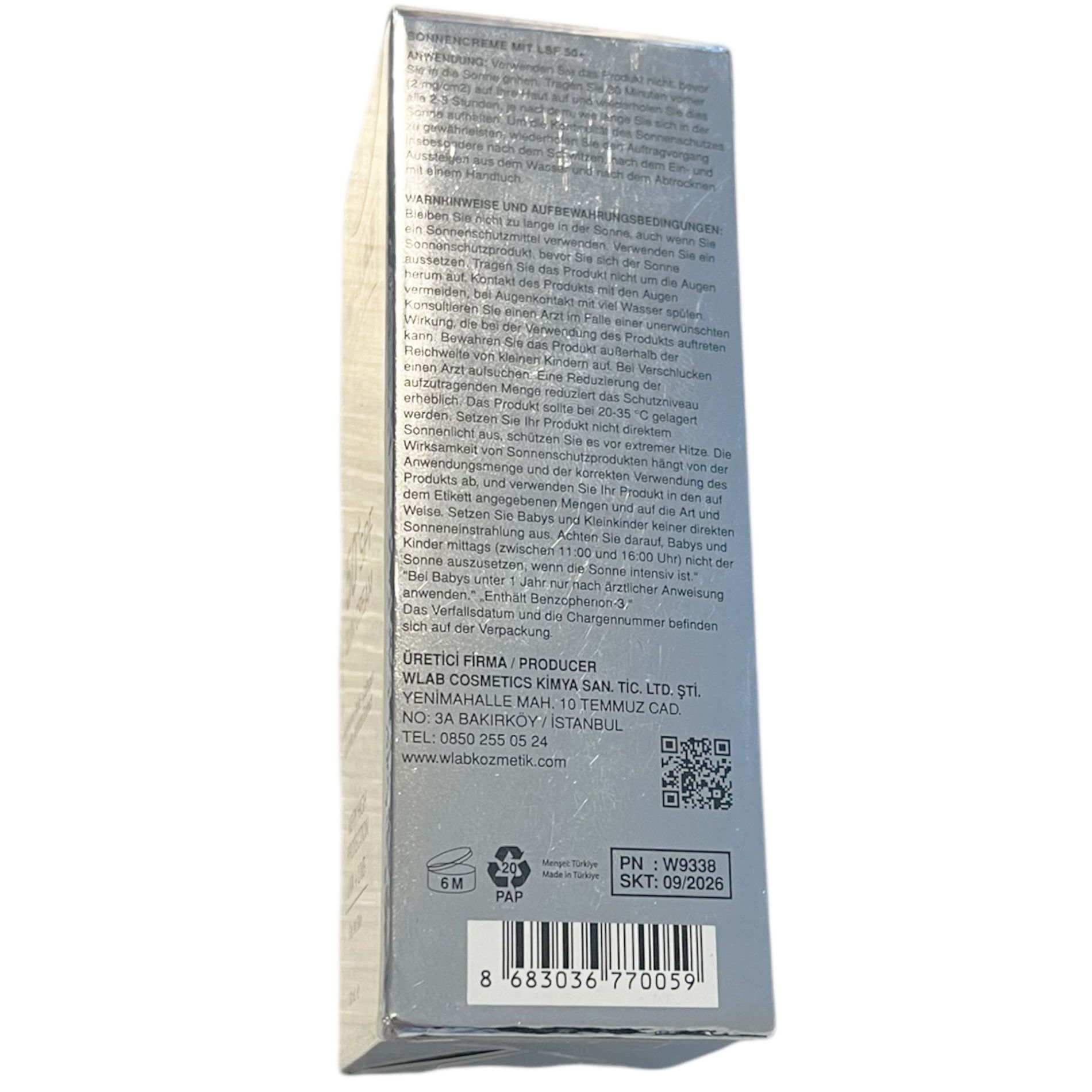 W-LAB Sonnencreme 50+ SPF