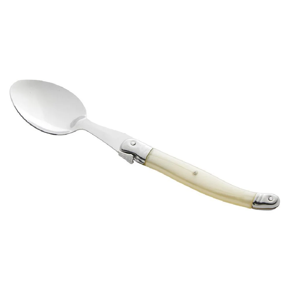 Cuillère Laguiole inox manche ABS ivoire