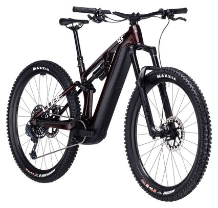 VTT Électrique Tout-Suspendu Cube Stereo Hybrid One55 C:68X SLX 750 Sram GX Eagle 12V 750 Wh 29'' Rouge Liquid Carbon 2024