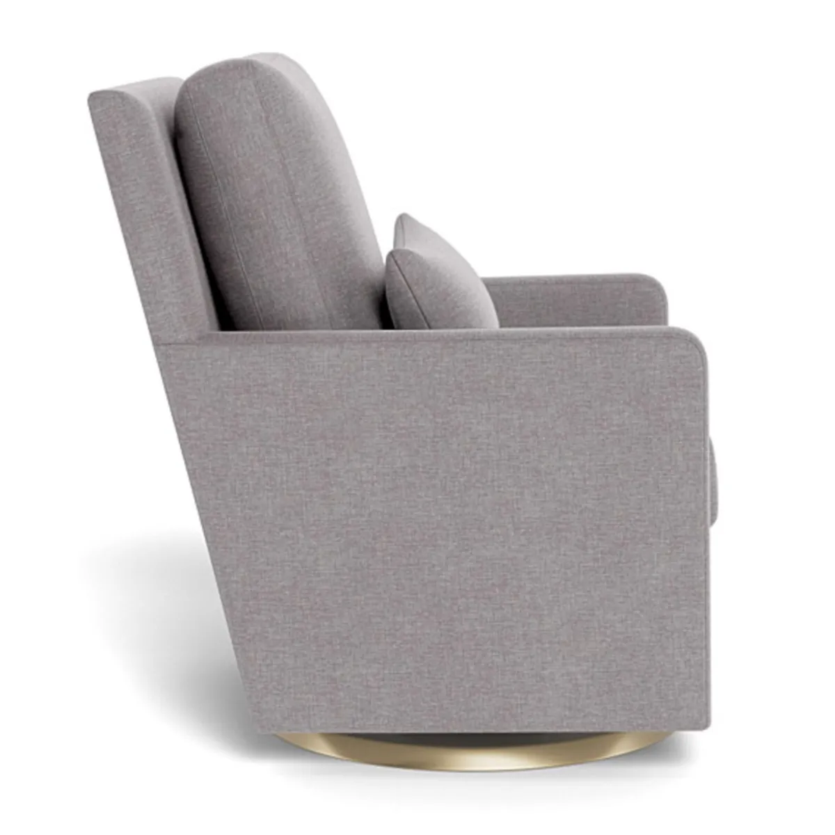 Monte Fauteuil Berçant et Pivotant Como - Pebble Gris  Or