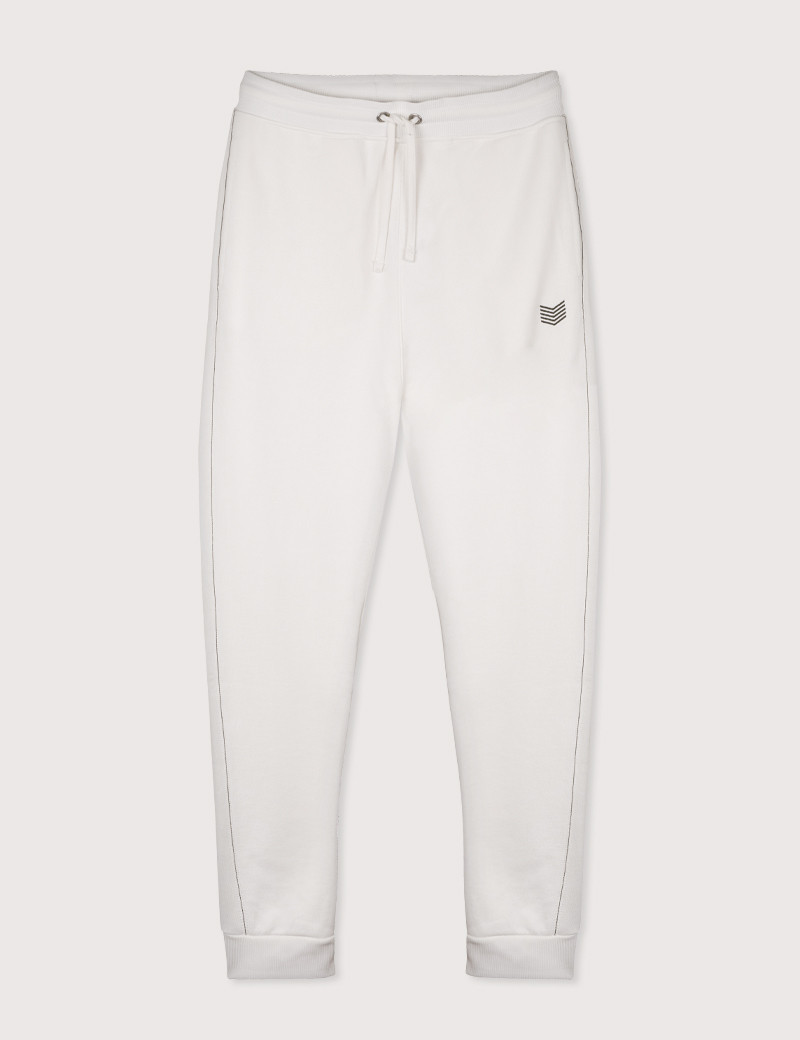 HBT COTTON | CARLOS PANTALON JOGG MIXTE BLANC