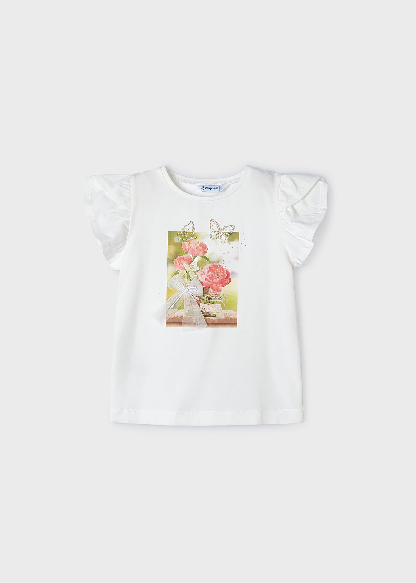 Camiseta feminina com estampa de maçã