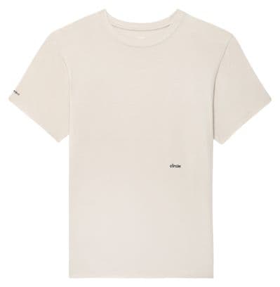 Maillot manches courtes Circle Iconic Blanc Sable