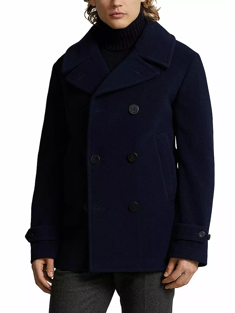 POLO RALPH LAUREN Wollmantel  dunkelblau