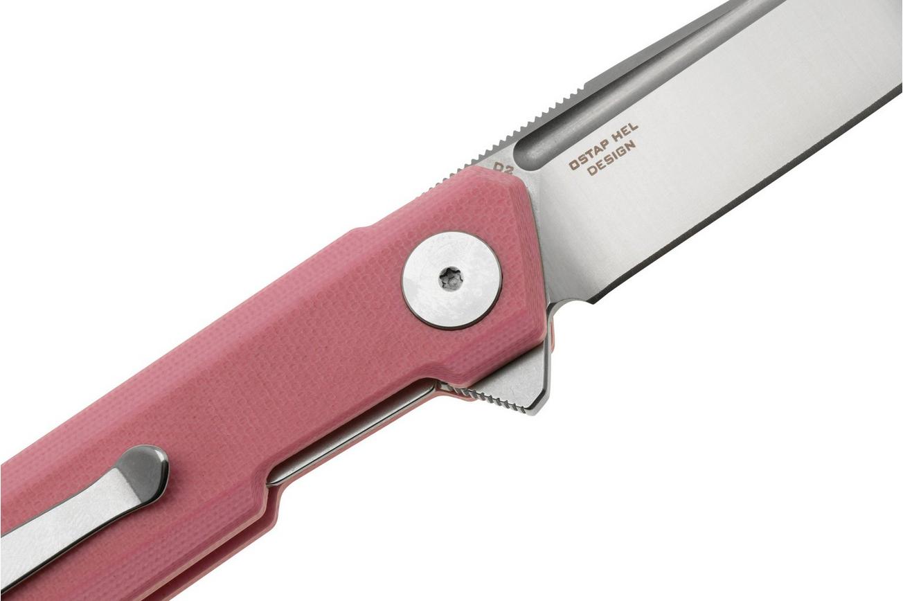 Bestechman Mini Dundee BMK03B Pink G10, zakmes