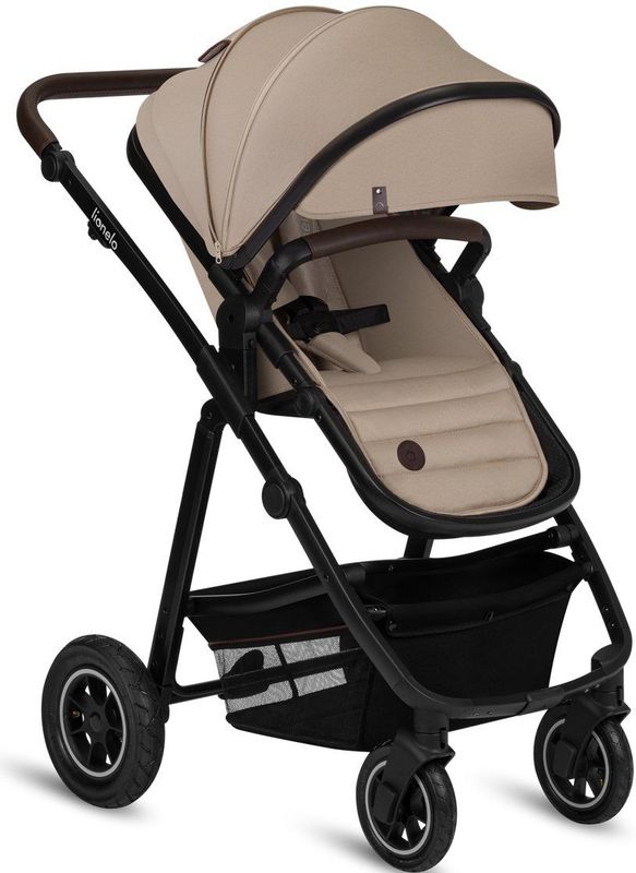 Lionelo Amber 3 in 1 - Kinderwagen - Geveerde Pompwielen - Reiswieg - Autostoel
