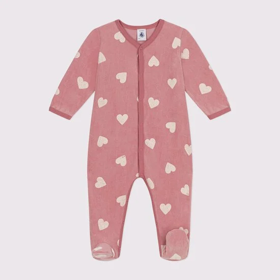 Pyjama en velours imprimé   Rosewood        de               Petit Bateau