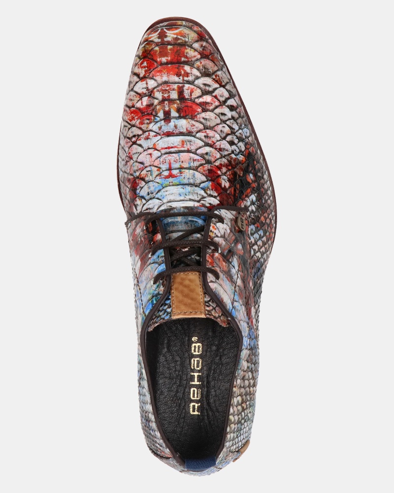 Rehab Greg Snake Chaotic Lage nette schoenen  - bruin
