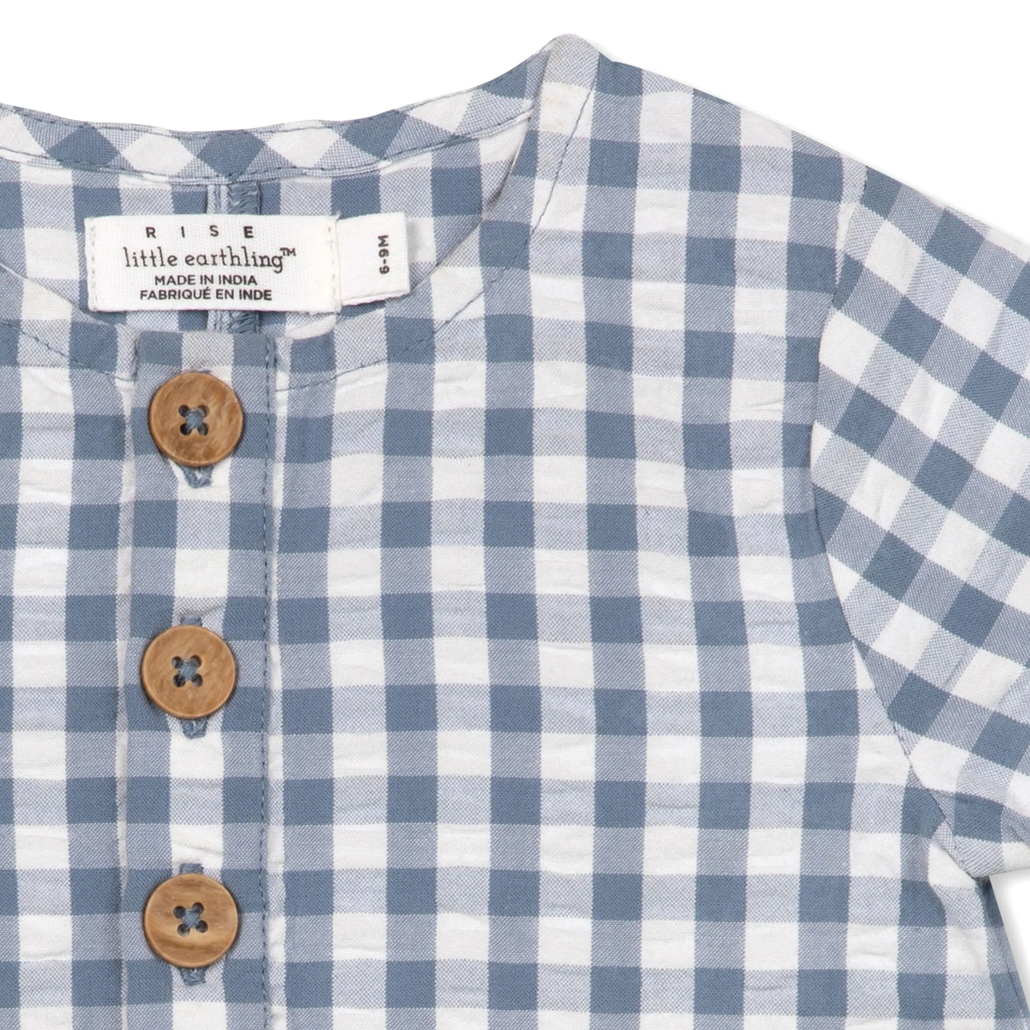 Rise Little Earthling Combi Gingham 0-24mois
