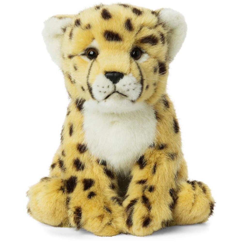 WWF - Plüschtier - Gepard (sitzend, 23cm) lebensecht Kuscheltier Stofftier Raubtier Raubkatze