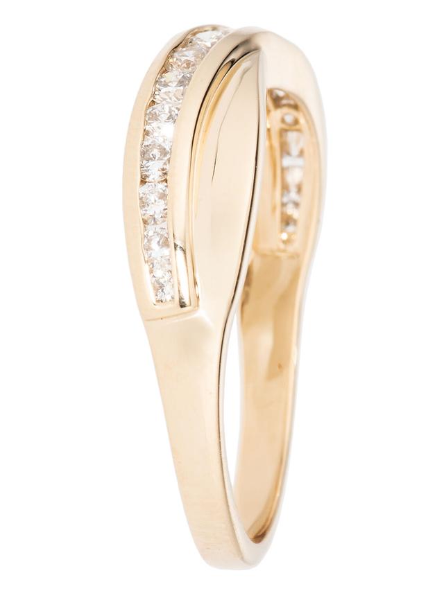 Croisé-Ring, 16 Brillanten, 0,50 ct. Gold 585